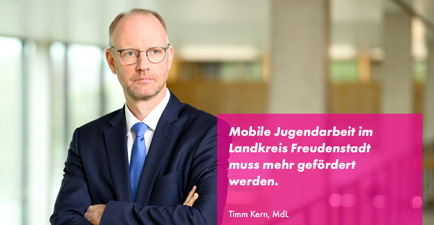 Dr. Timm Kern erfragt Fördersummen für die Jugendarbeit im Landkreis Freudenstadt