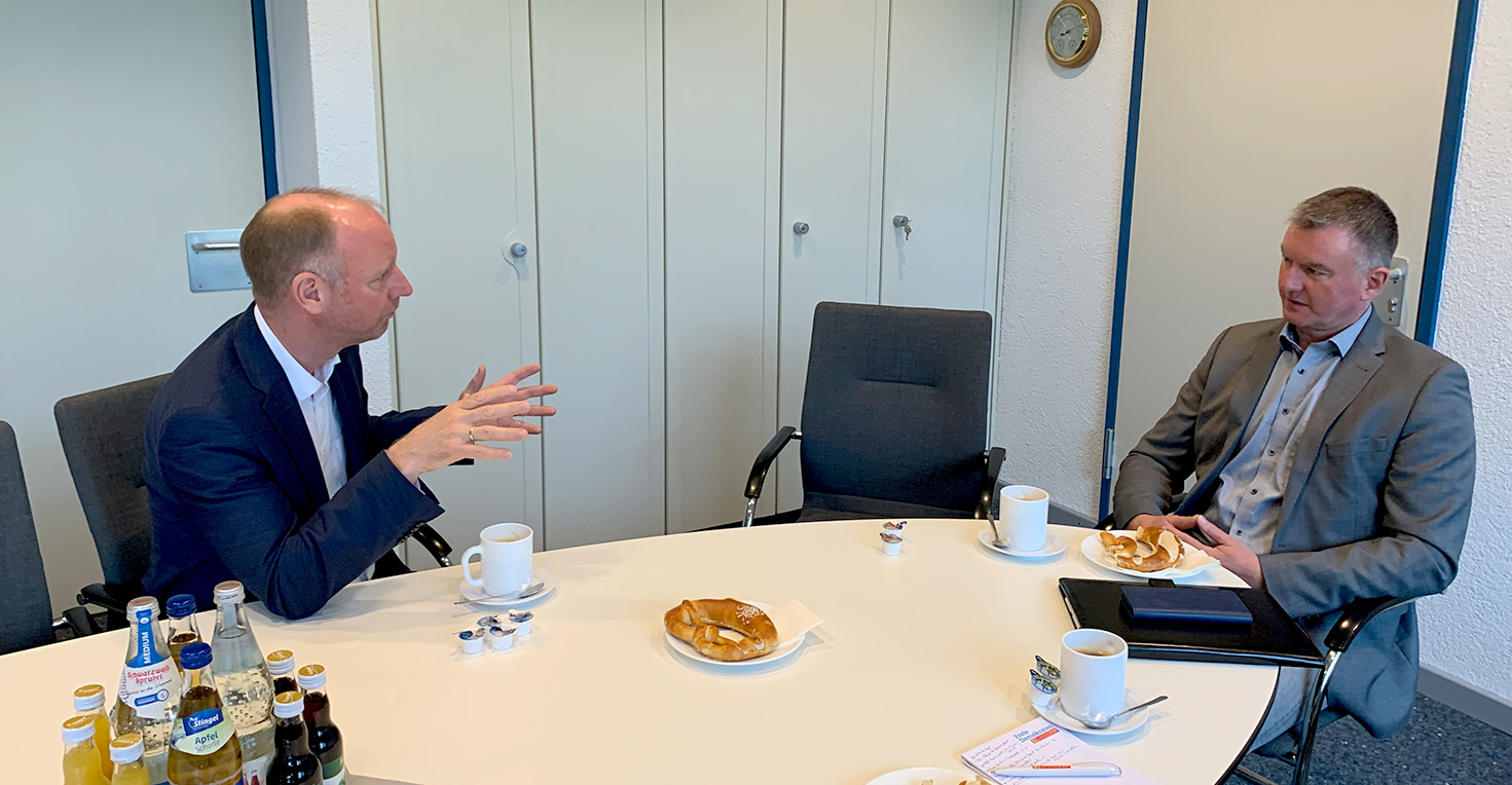 Im Dialog mit Bürgermeister Thomas Staubitzer