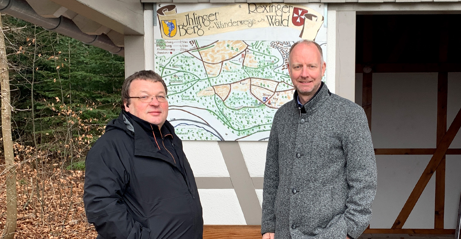 NABU-Vorsitzender Lambert Straub und Dr. Timm Kern, MdL