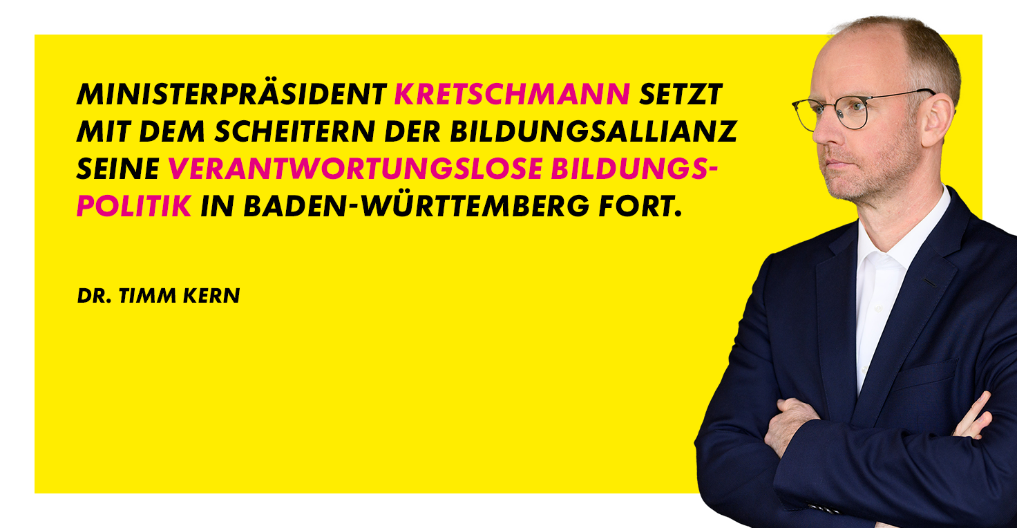 Timm Kern zu den gescheiterten Gesprächen zur Bildungsallianz