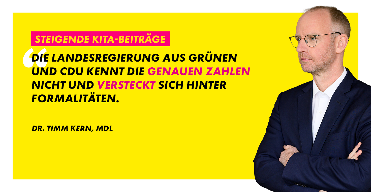 Dr. Timm Kern über die steigenden KiTa-Beiträge
