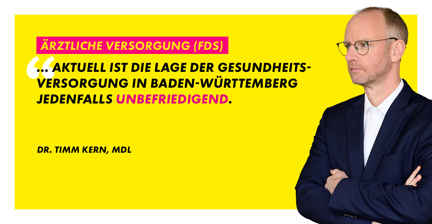 Lage der Gesundheitsversorgung in Baden-Württemberg ist unbefriedigend