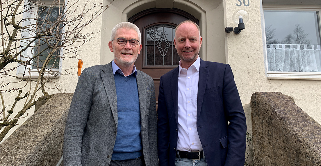 Norbert Braun, evangelischer Dekan (Münsingen) und Dr. Timm Kern MdL