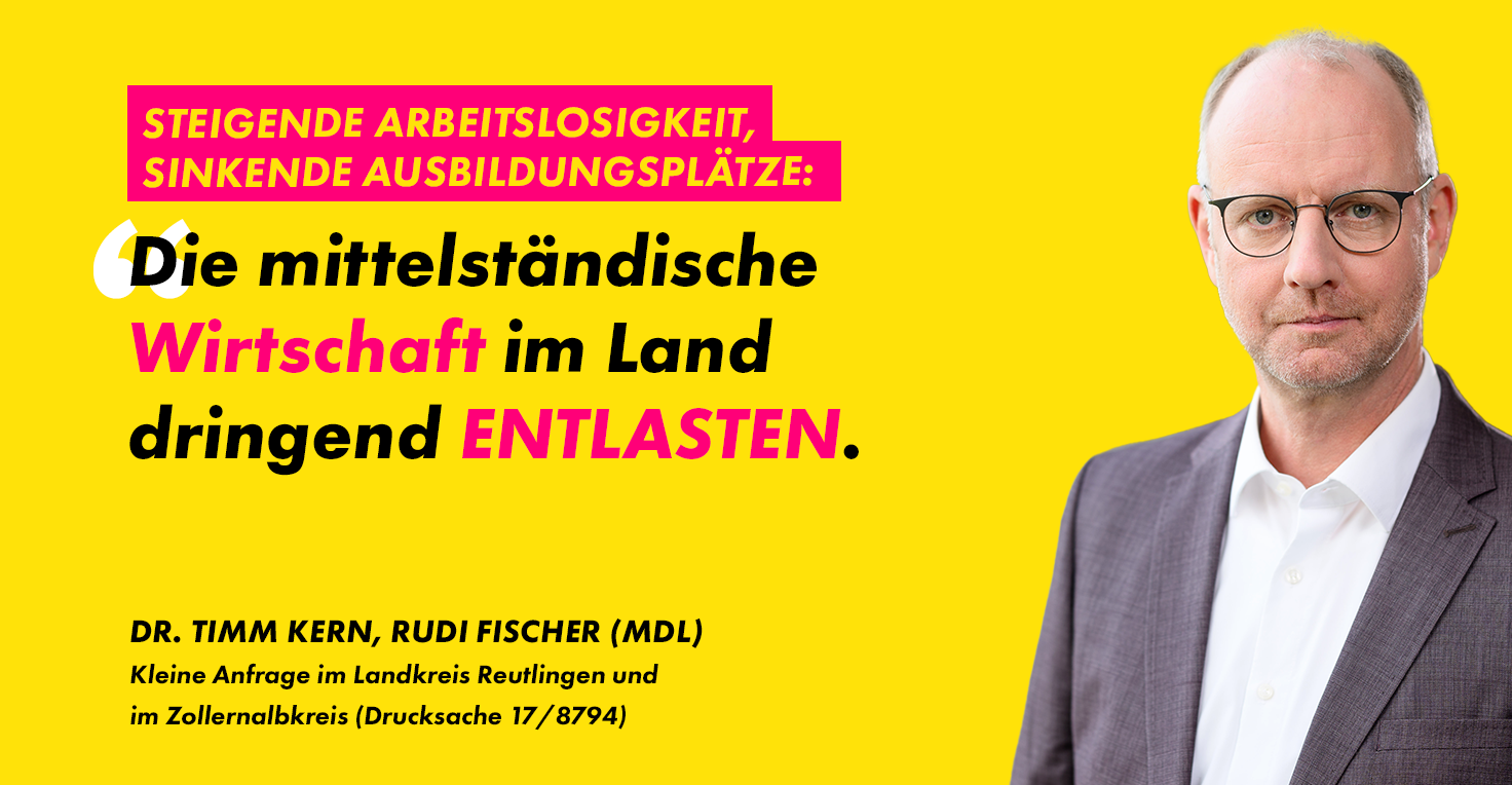 Dr. Timm Kern: Die mittelständische Wirtschaft entlasten
