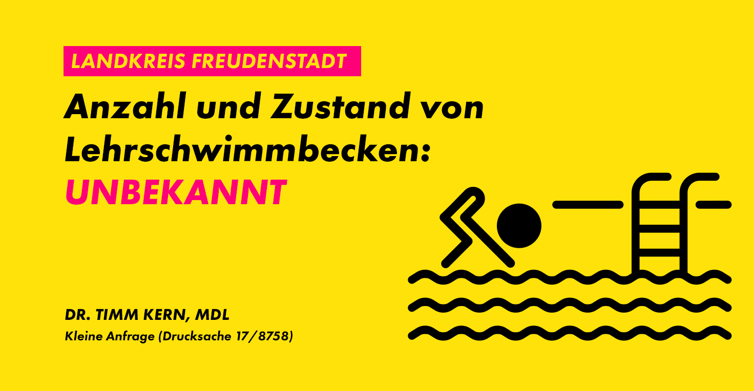 Konkrete Zahlen bzgl. Anzahl und Zustand von Lehrschwimmbecken fehlen