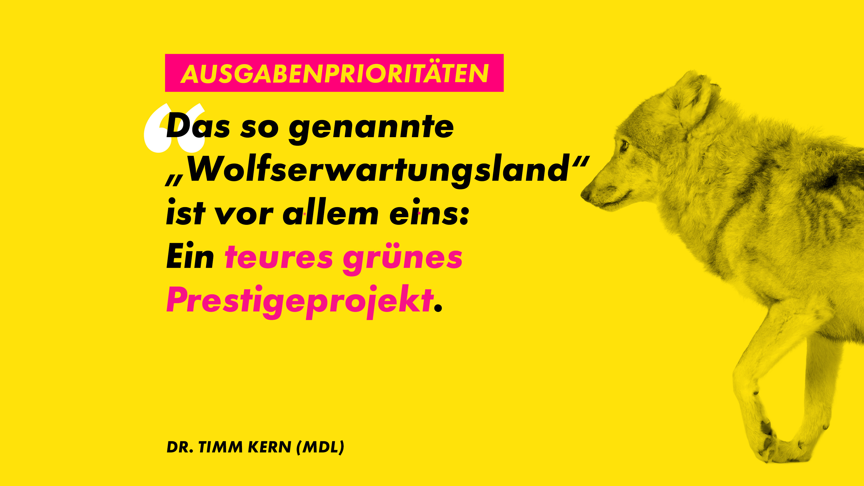 Timm Kern kritisiert Landesregierung
