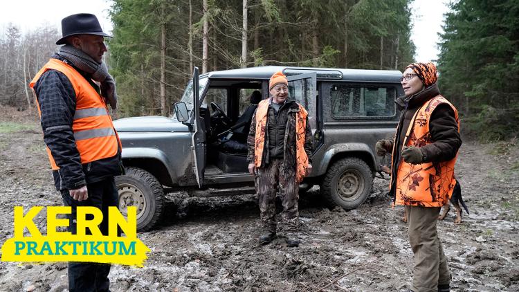Mit Ehepaar Margarete und Rudolf Rebholz unterwegs im Jagdrevier