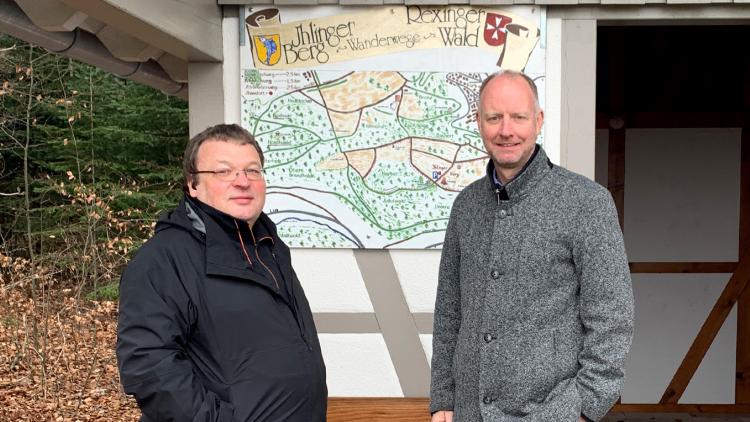 NABU-Vorsitzender Lambert Straub und Dr. Timm Kern, MdL