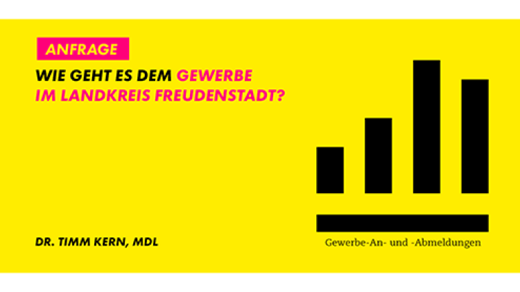 Kleine Anfrage Dr. Timm Kern MdL: Wie geht es dem Gewerbe im Landkreis Freudenstadt?