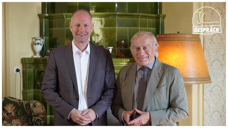 Timm Kern und Professor Helmut Haussmann im Kern-Gespräch