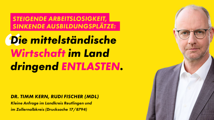 Dr. Timm Kern: Die mittelständische Wirtschaft entlasten