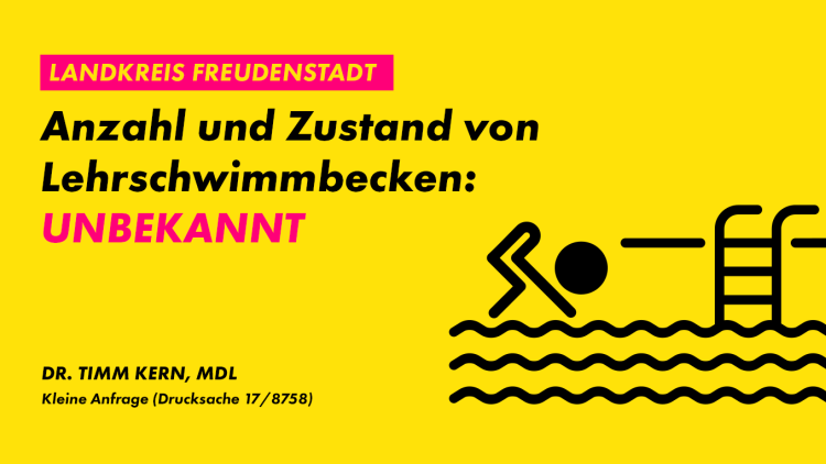 Konkrete Zahlen bzgl. Anzahl und Zustand von Lehrschwimmbecken fehlen